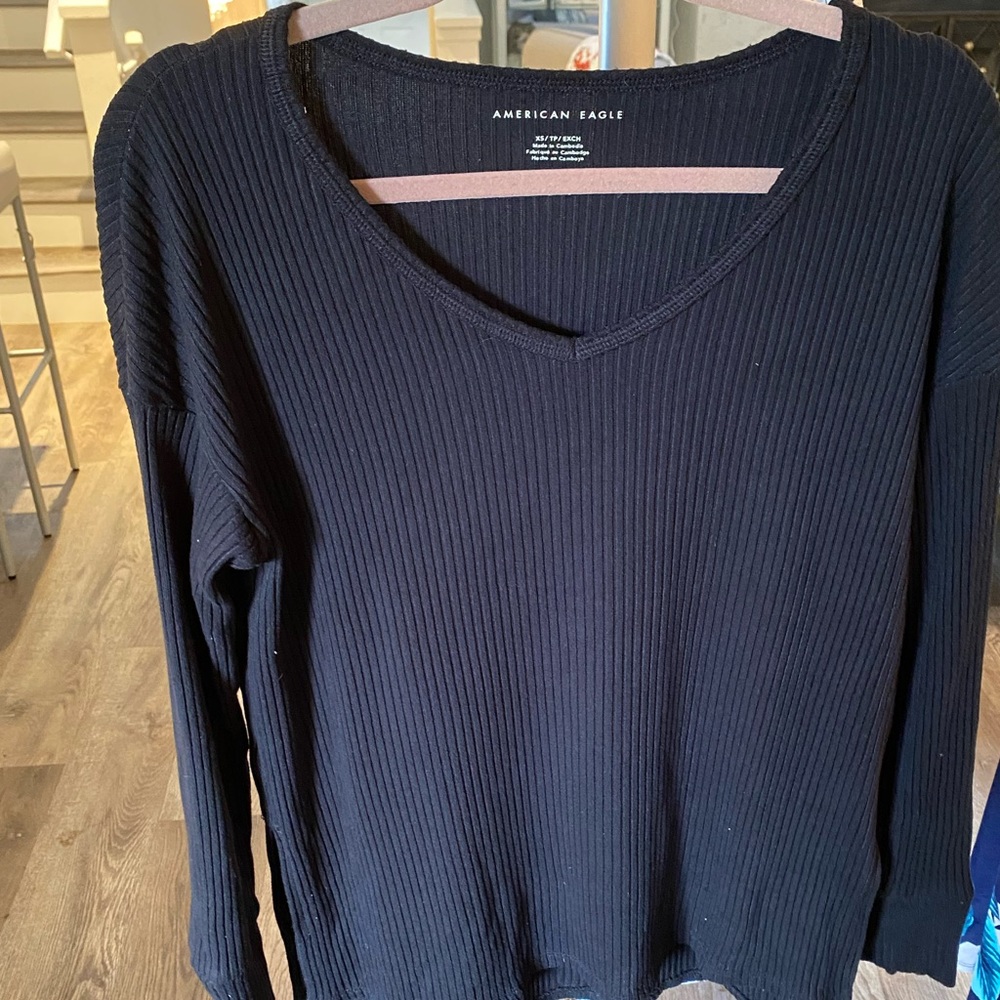 Black oversized American Eagle sweater